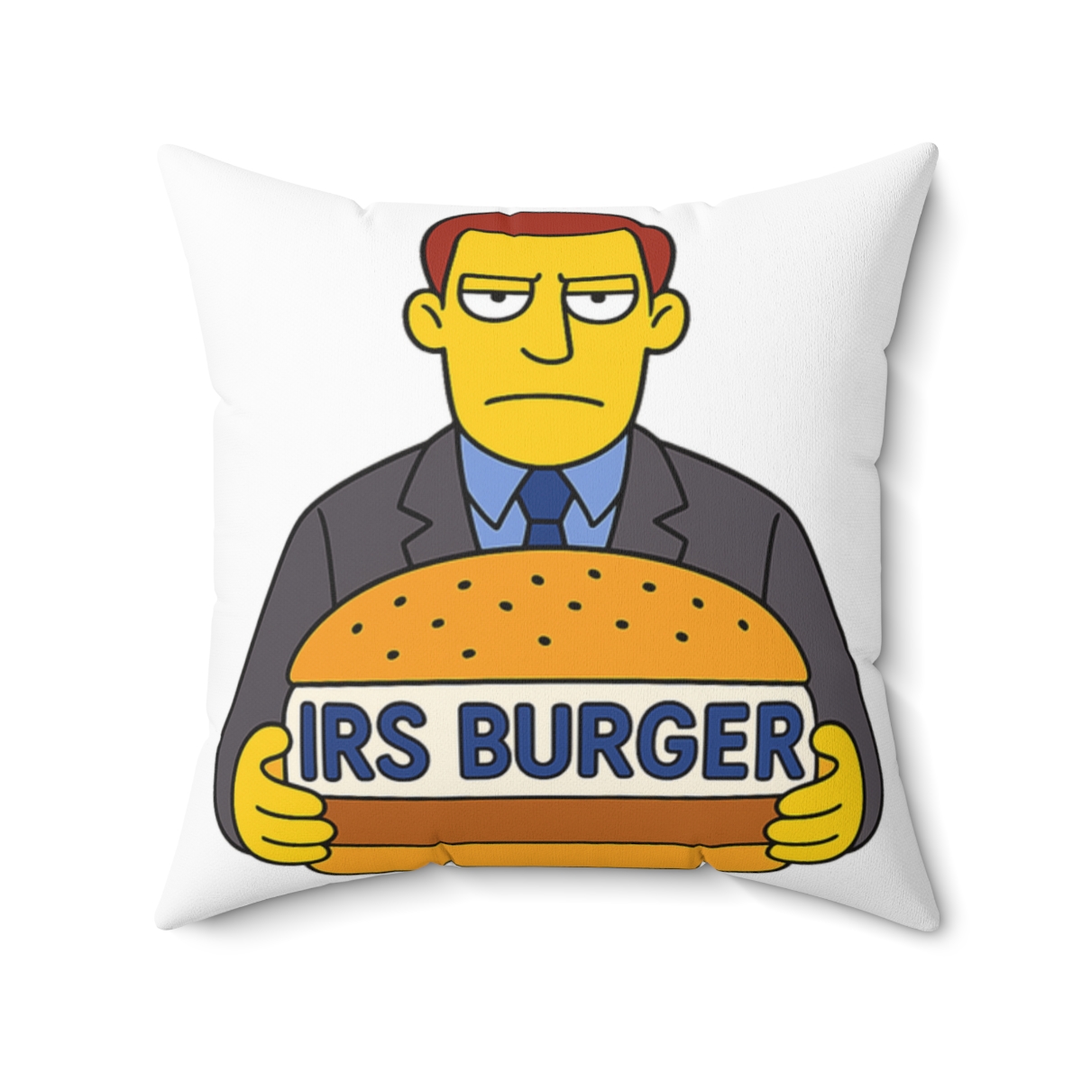 Irs Burger Throw Pillow - alternate angle 4, merchandise