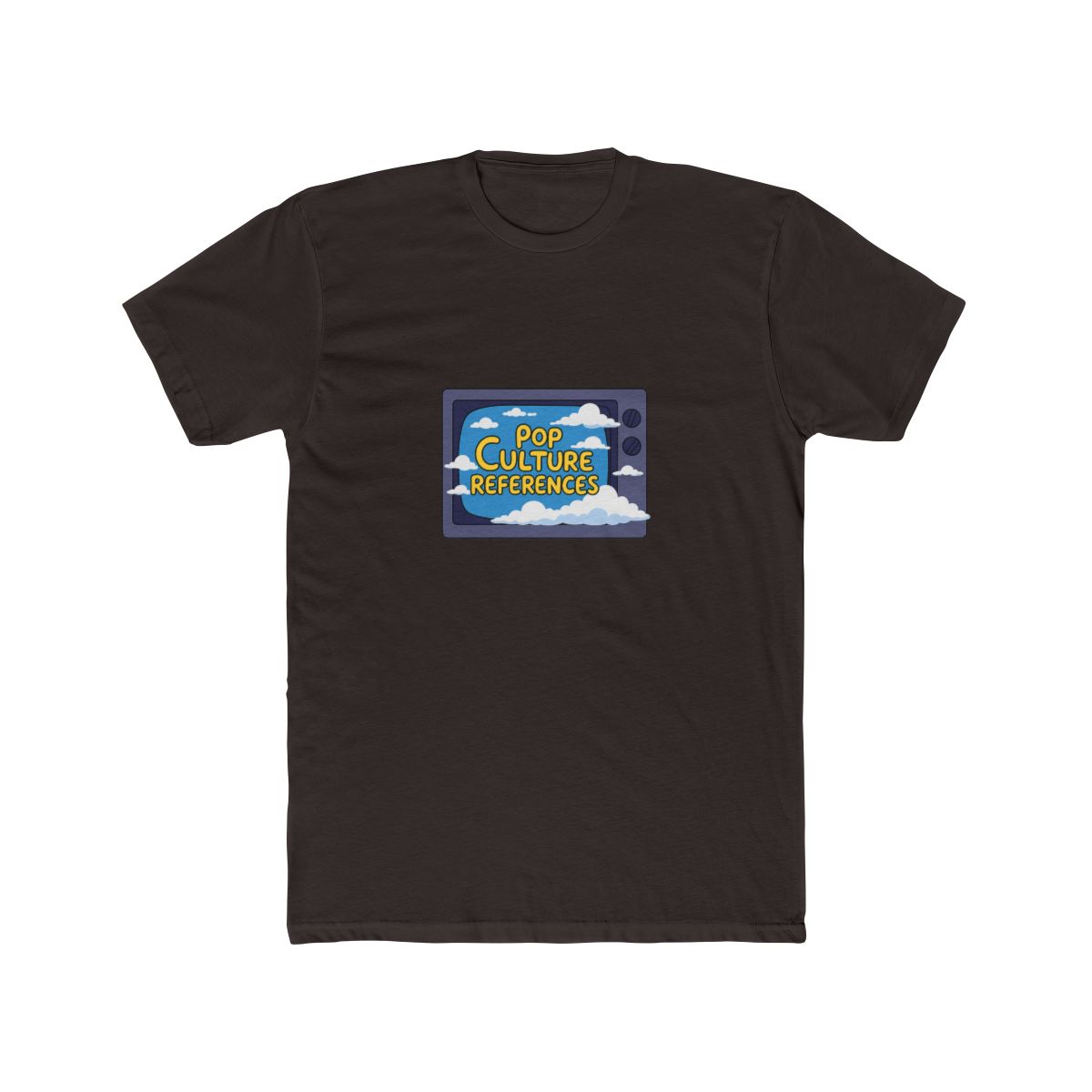 Pop Culture References Simpsons TV T-Shirt - alternate angle 2, merchandise