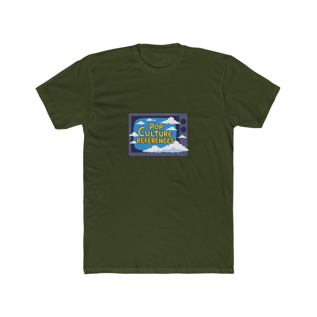 Pop Culture References Simpsons TV T-Shirt - alternate angle 5, merchandise