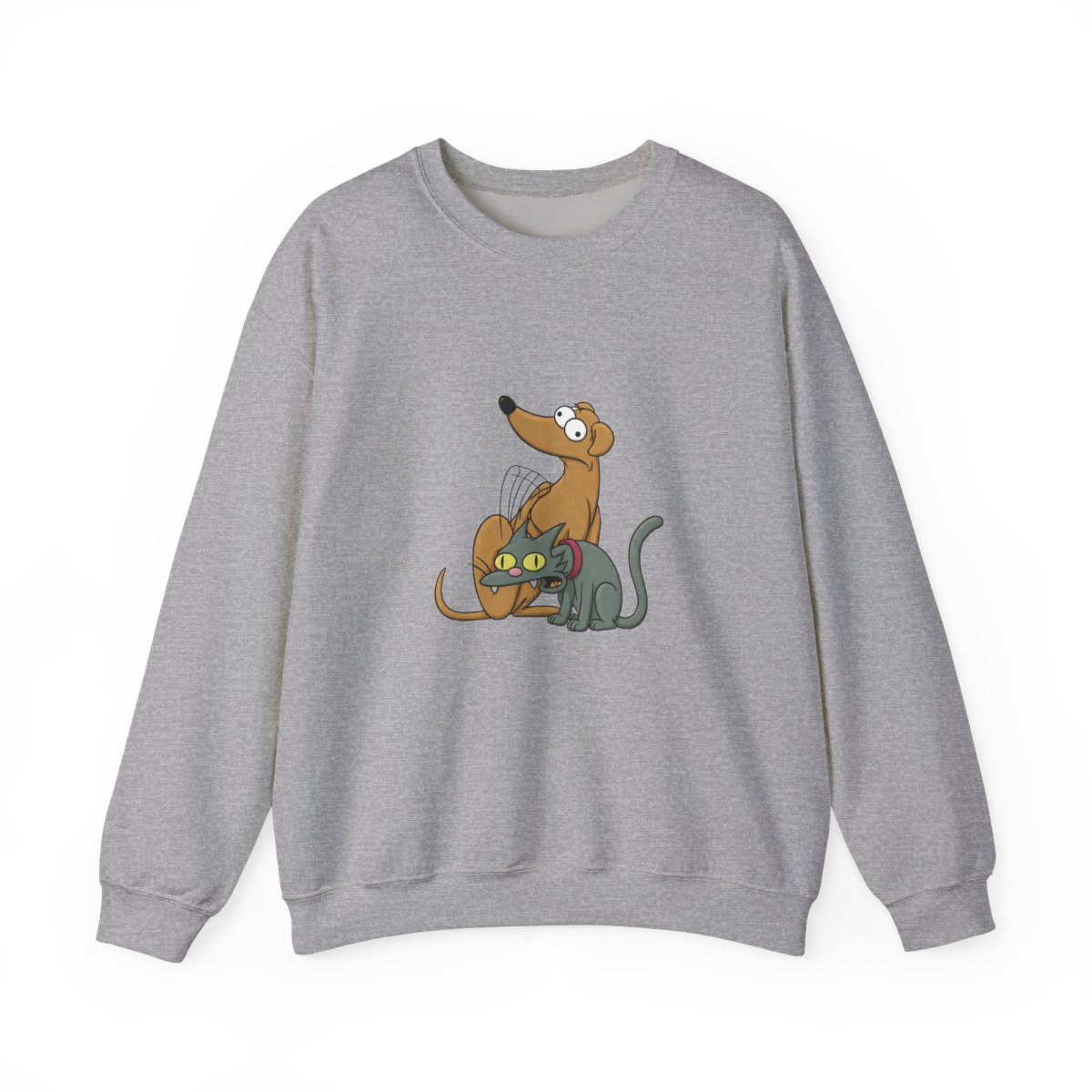 The Simpsons Family Pets Crew T-Shirts - alternate angle 5, merchandise