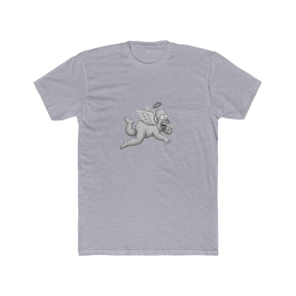 The Simpsons Cherub Homer Big & Tall T Shirt - alternate angle 3, merchandise