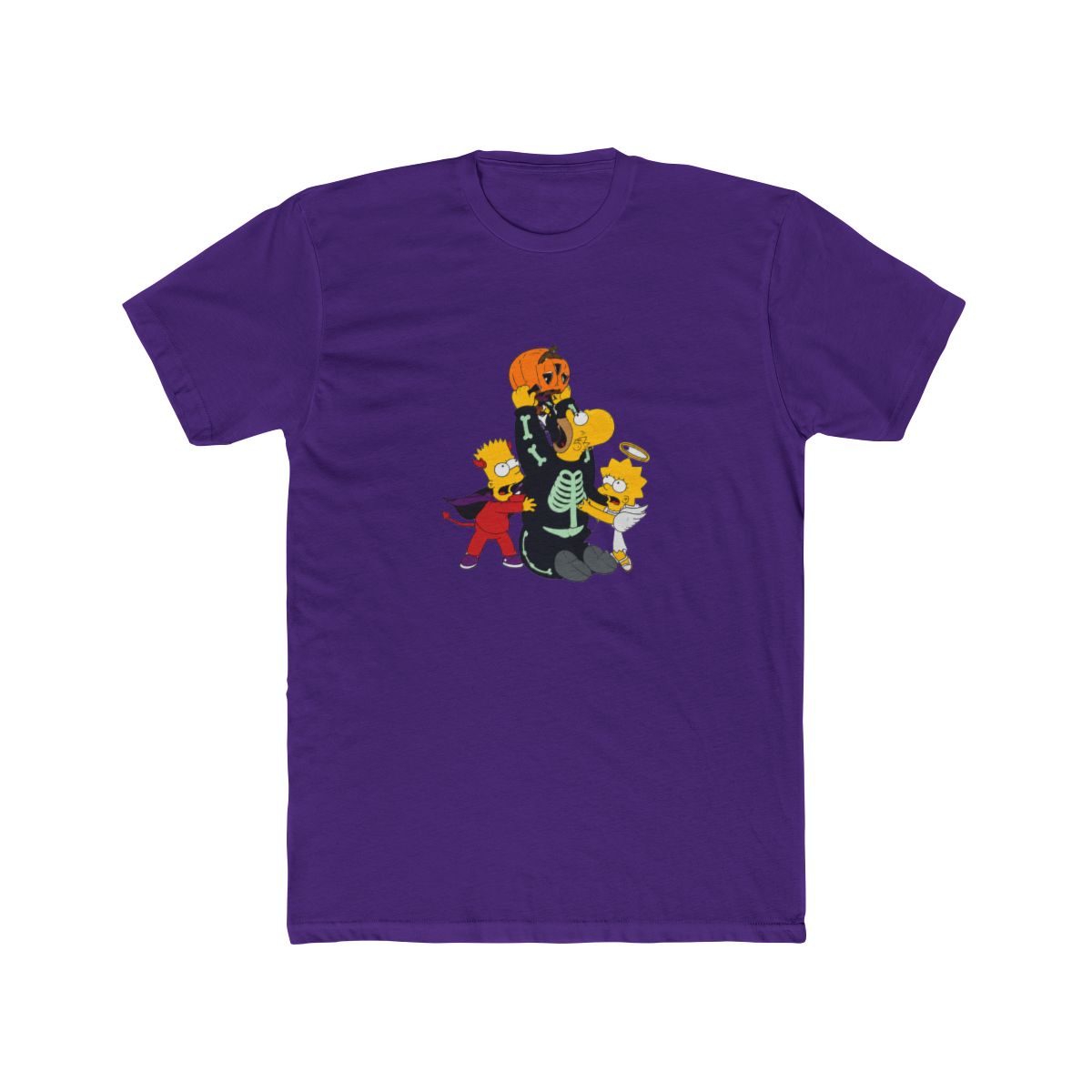 The Simpsons Halloween Candy Fight Girls Mineral Wash Crop T Shirt - Official T-Shirts merchandise