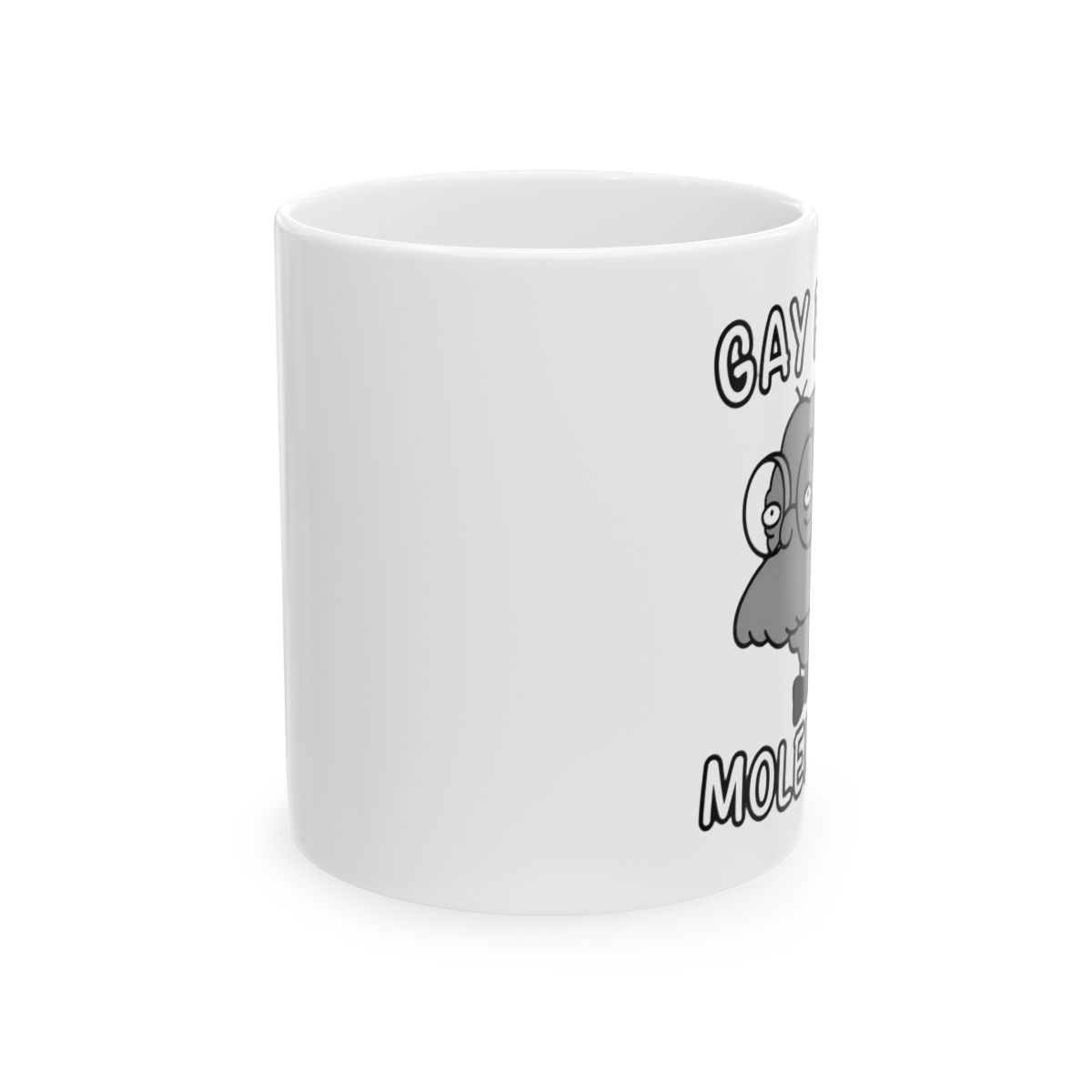 Gay For Moleman Mug | The Simpsons - alternate angle 1, merchandise