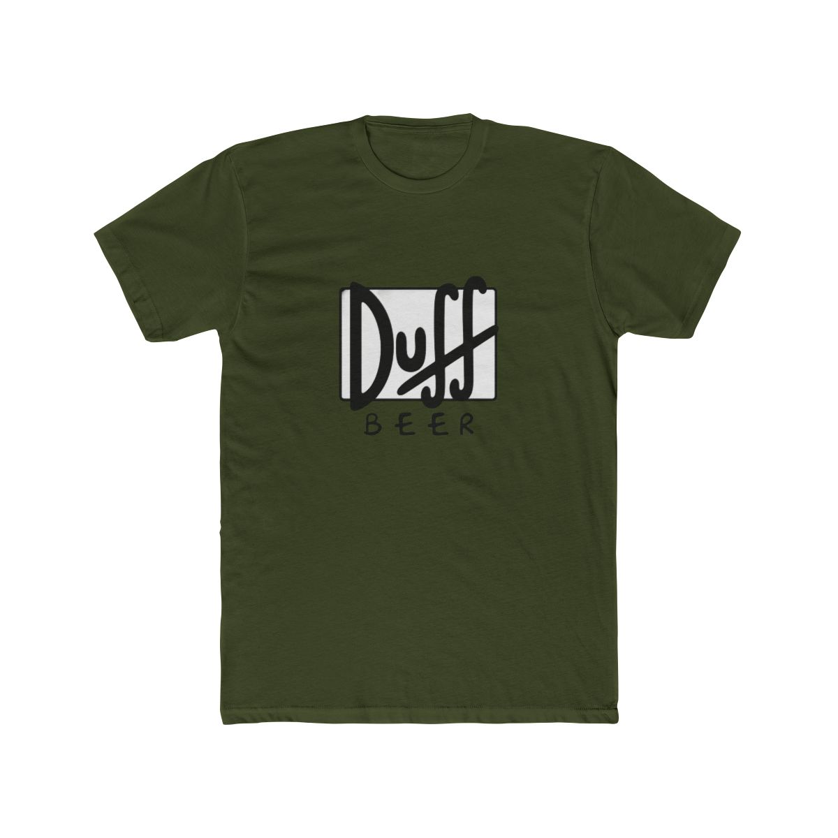 Duff Beer Tee - Simpsons TV Show Fan Shirt, Homer Simpson Beer Shirt, Retro Logo Graphic Tee, Pop Culture Gift | The Simpsons - alternate angle 5, merchandise