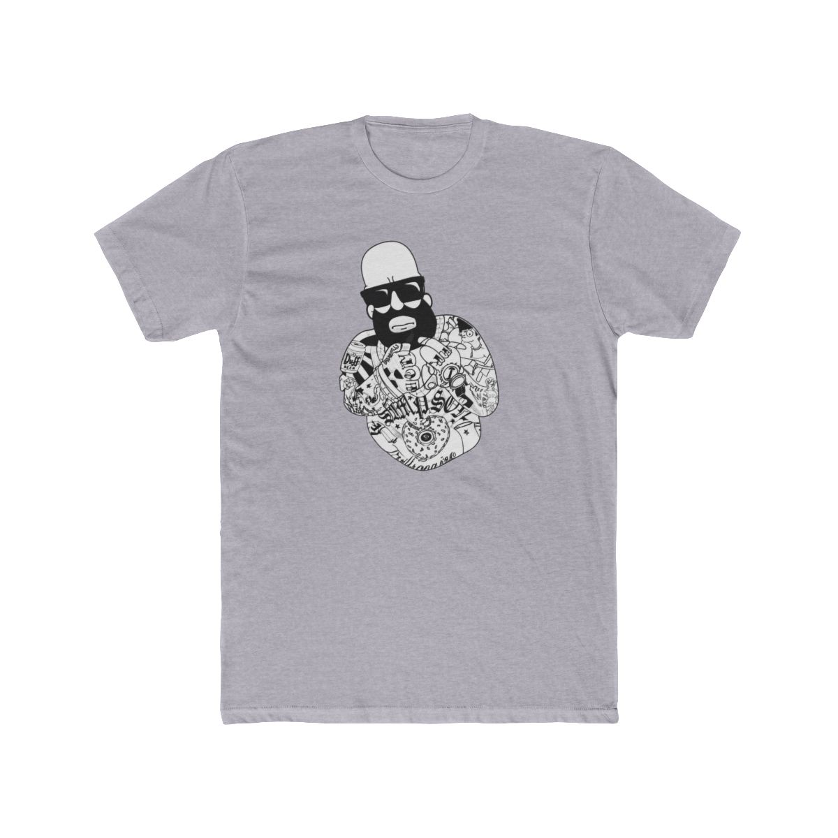 Homer Simpson Tattooed - Mastermind Merch T Shirt - Medium - The Simpsons - alternate angle 5, merchandise