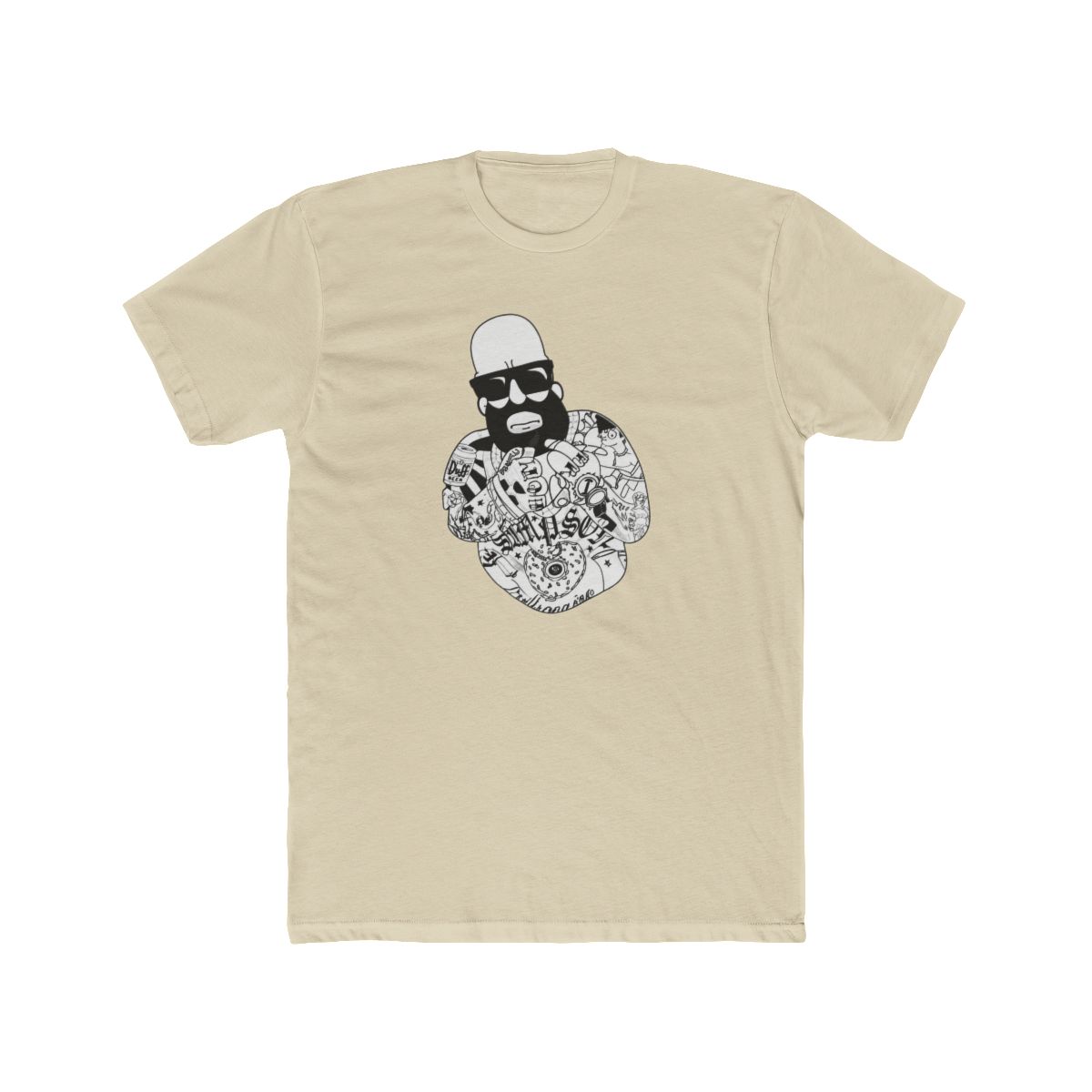 Homer Simpson Tattooed - Mastermind Merch T Shirt - Medium - The Simpsons - alternate angle 4, merchandise