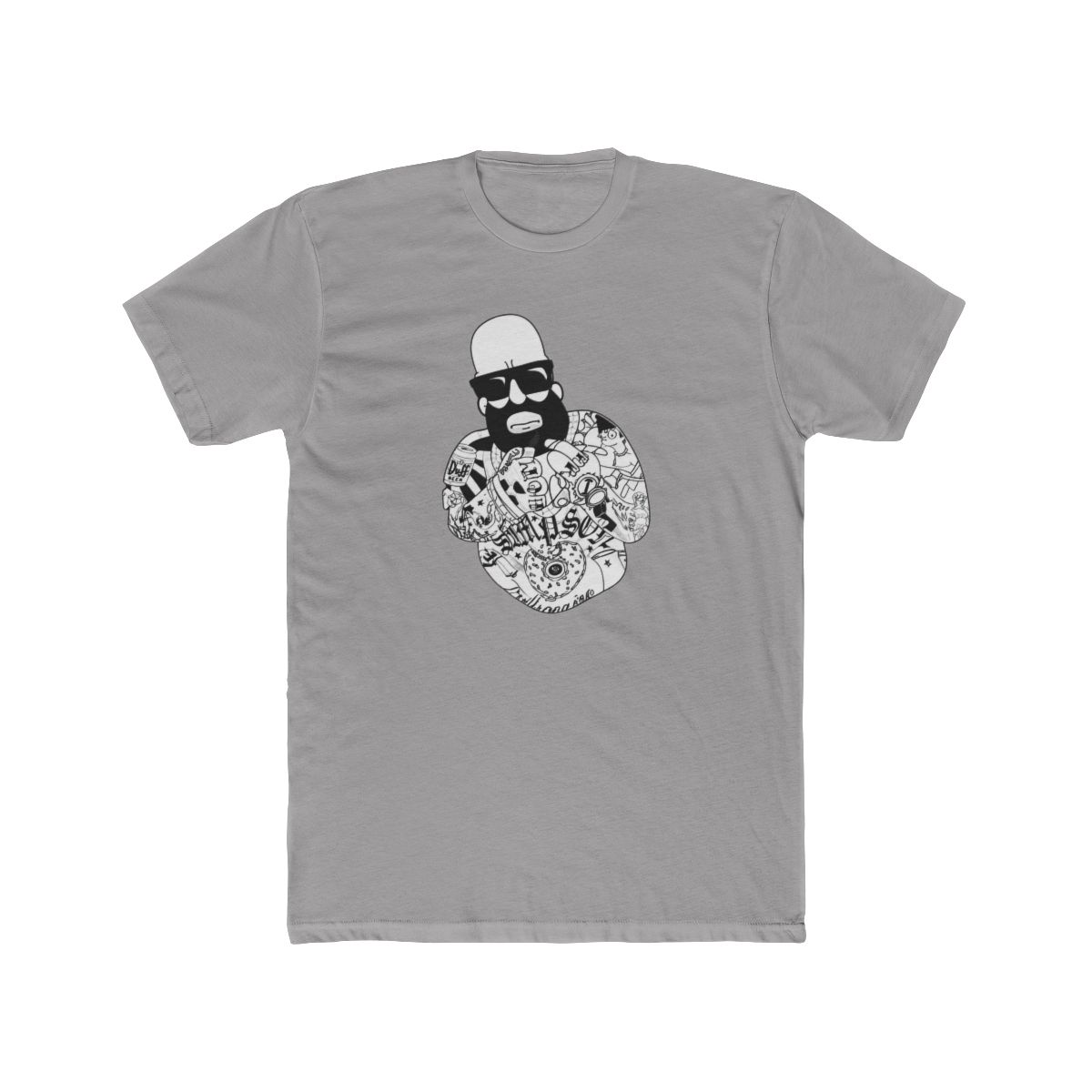 Homer Simpson Tattooed - Mastermind Merch T Shirt - Medium - The Simpsons - alternate angle 2, merchandise