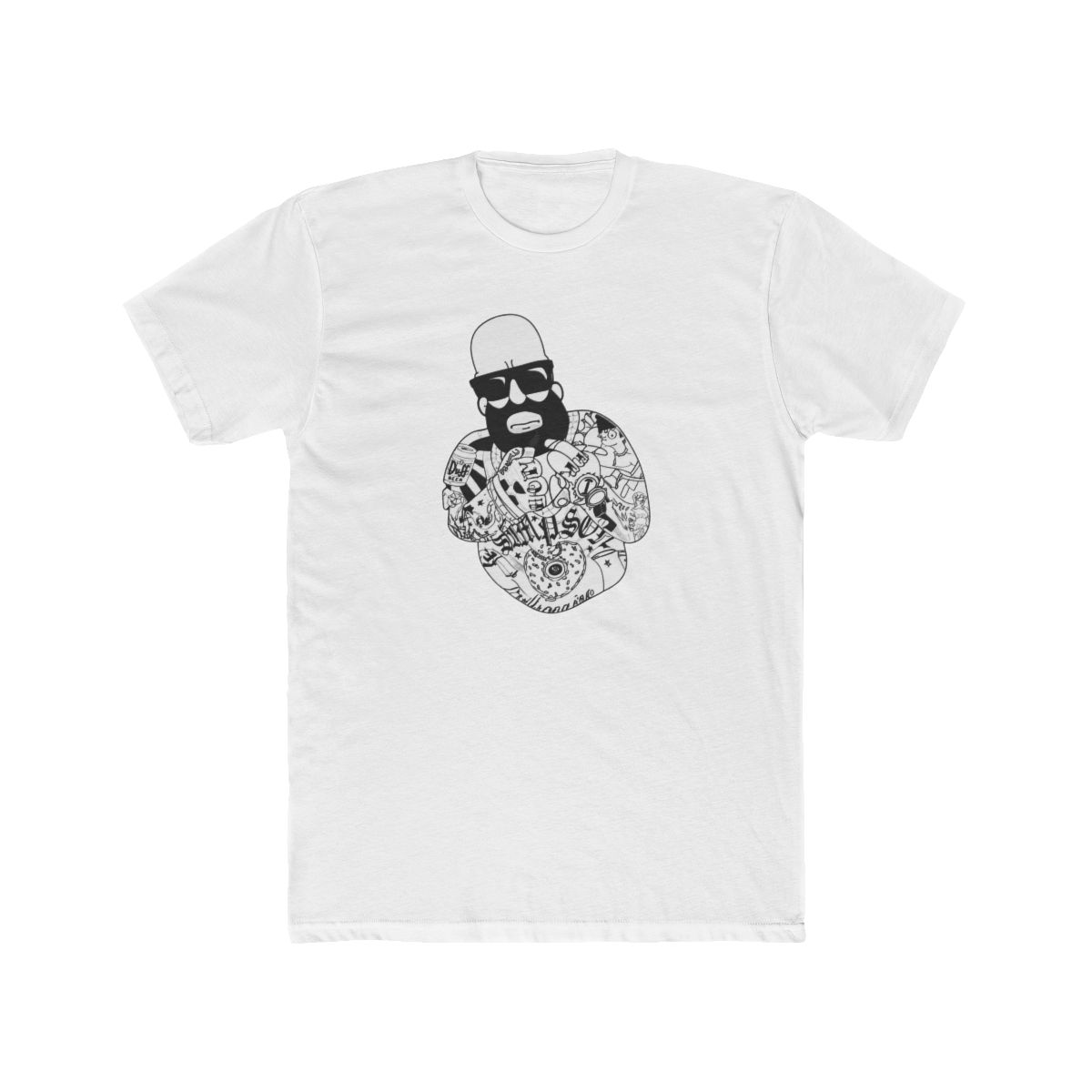 Homer Simpson Tattooed - Mastermind Merch T Shirt - Medium - The Simpsons
