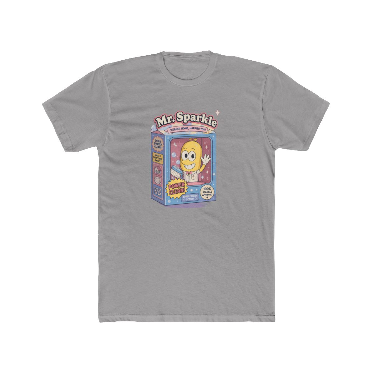 The Simpsons Mr. Sparkle Box Straight Fit T Shirt - alternate angle 4, merchandise
