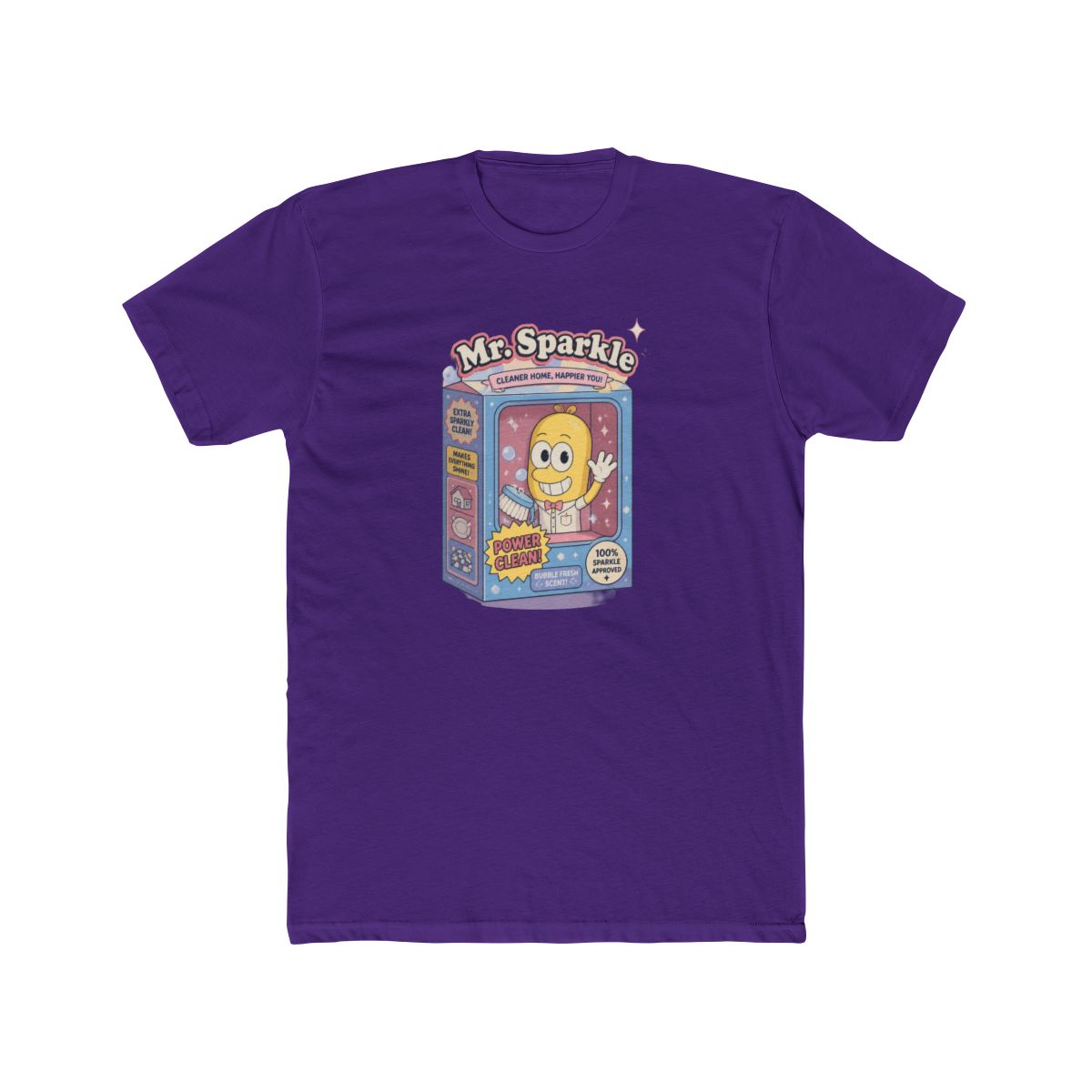 The Simpsons Mr. Sparkle Box Straight Fit T Shirt - alternate angle 2, merchandise