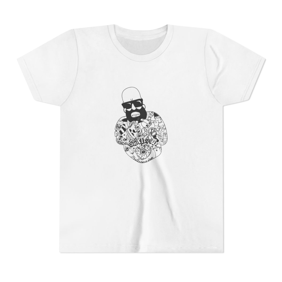 Homer Simpson Tattooed - Mastermind Merch T Shirt - Medium - The Simpsons