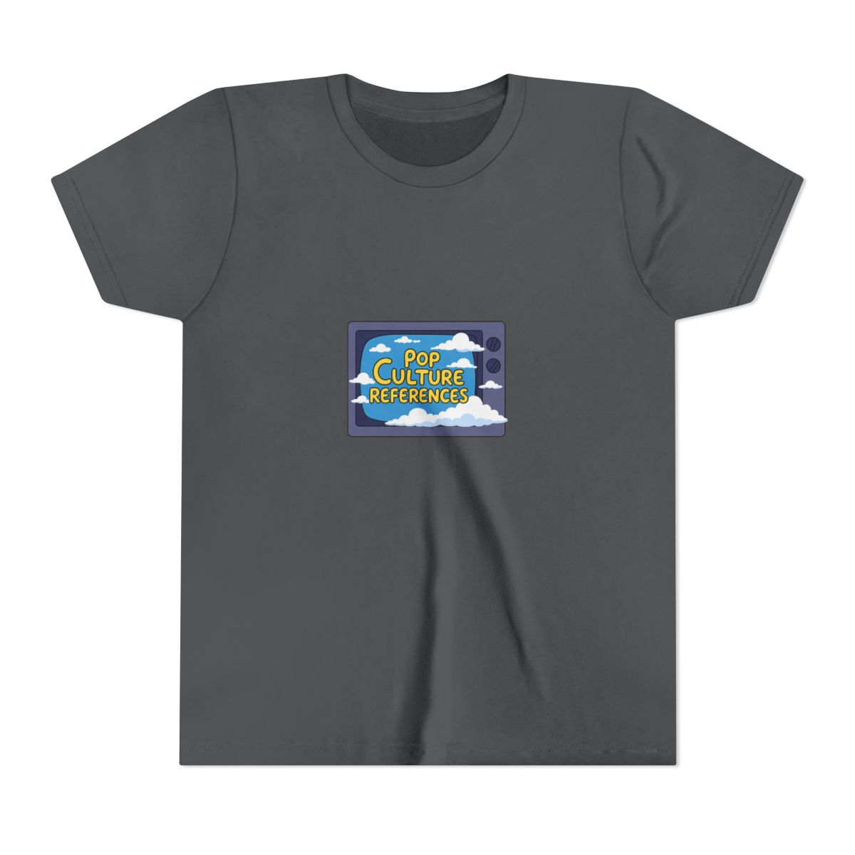 Pop Culture References Simpsons TV Kids T-Shirt - alternate angle 5, merchandise