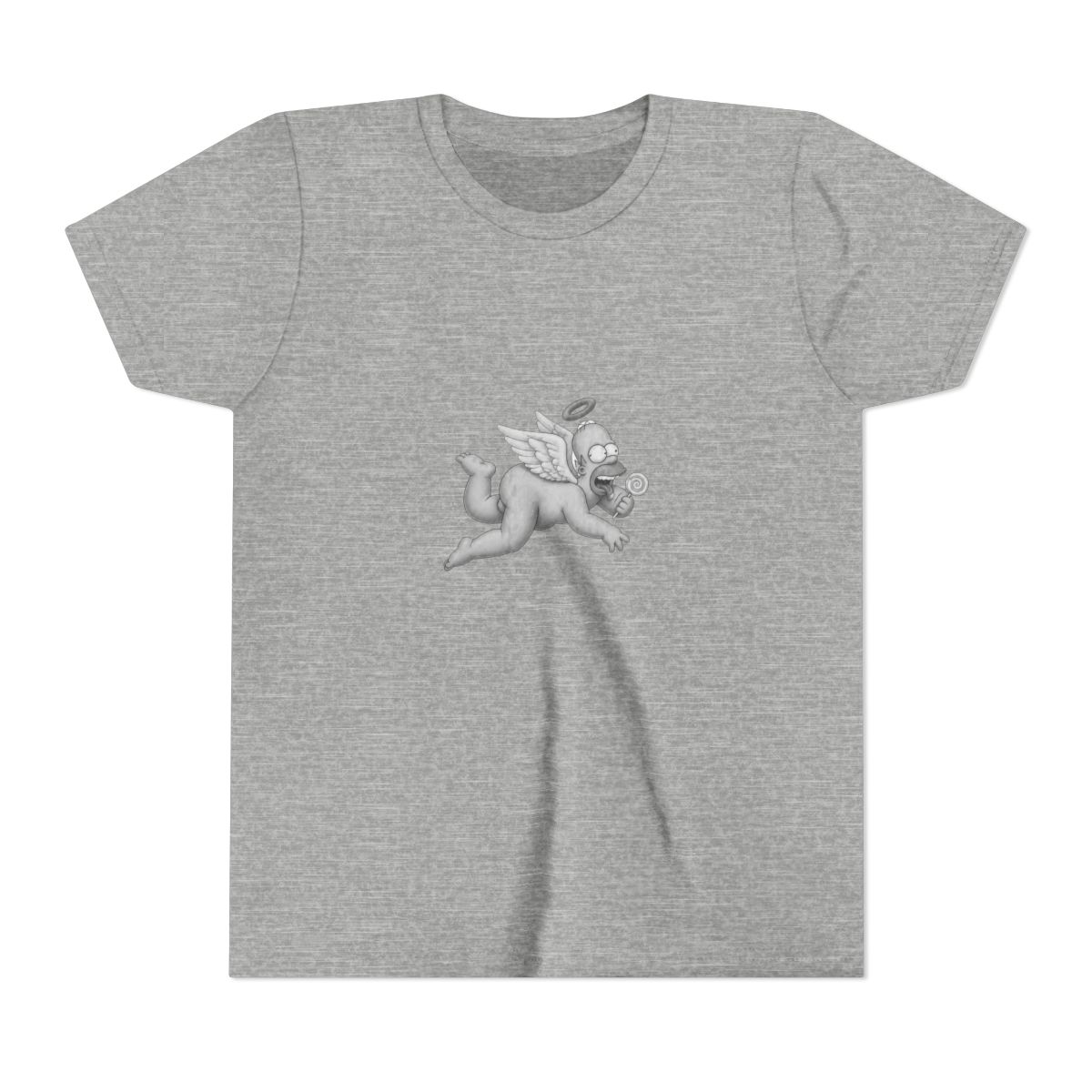The Simpsons Cherub Homer Big & Tall Kids T Shirt - alternate angle 3, merchandise