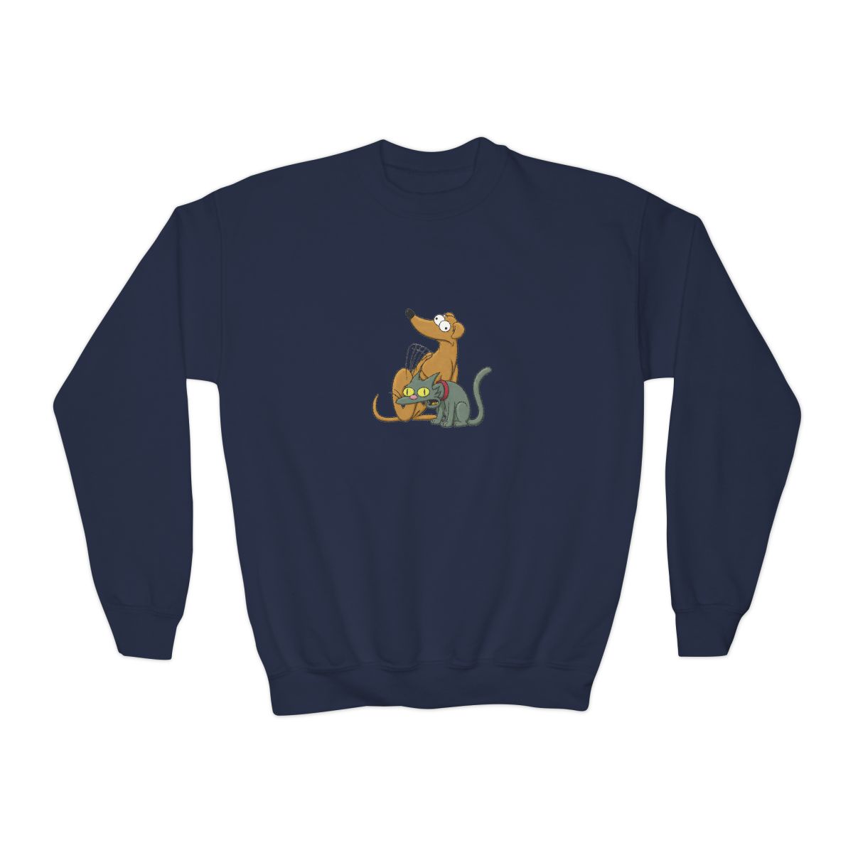 The Simpsons Family Pets Crew Kids T-Shirts - alternate angle 2, merchandise