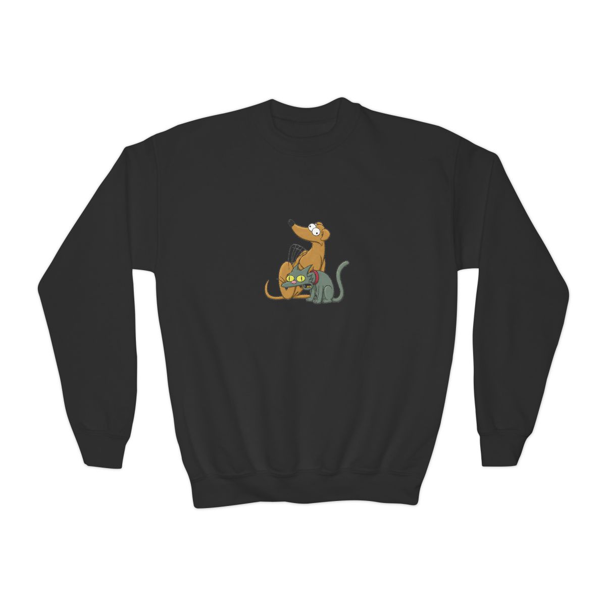 The Simpsons Family Pets Crew Kids T-Shirts - alternate angle 2, merchandise