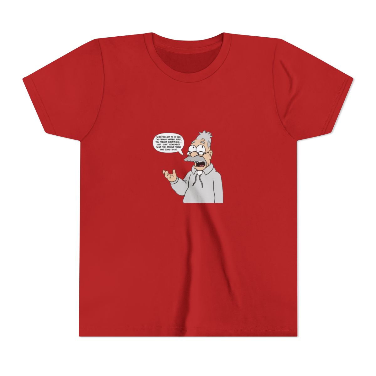 The Simpsons Forever Grandpa Kids T Shirt - alternate angle 2, merchandise