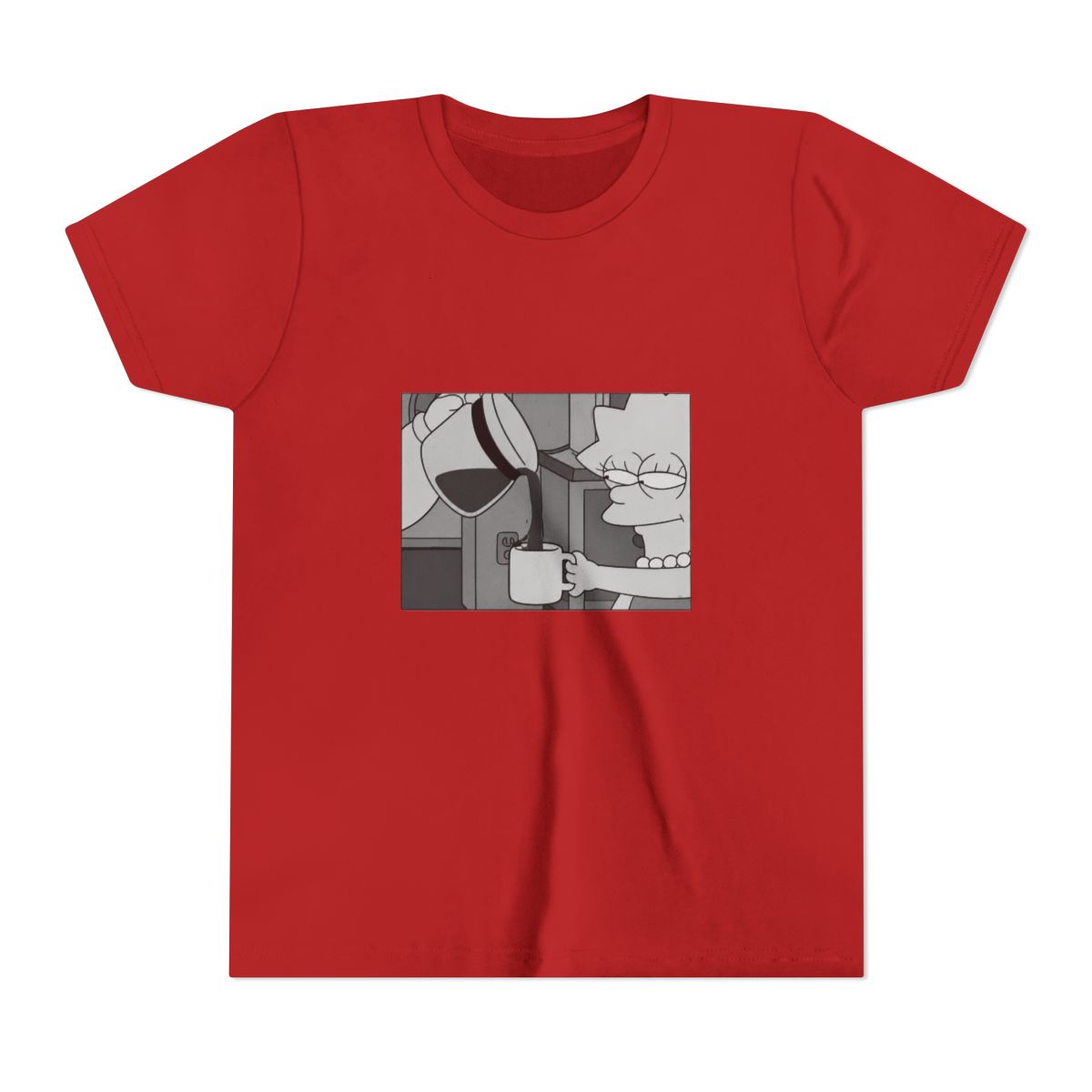 The Simpsons Lisa Coffee Kids T Shirt