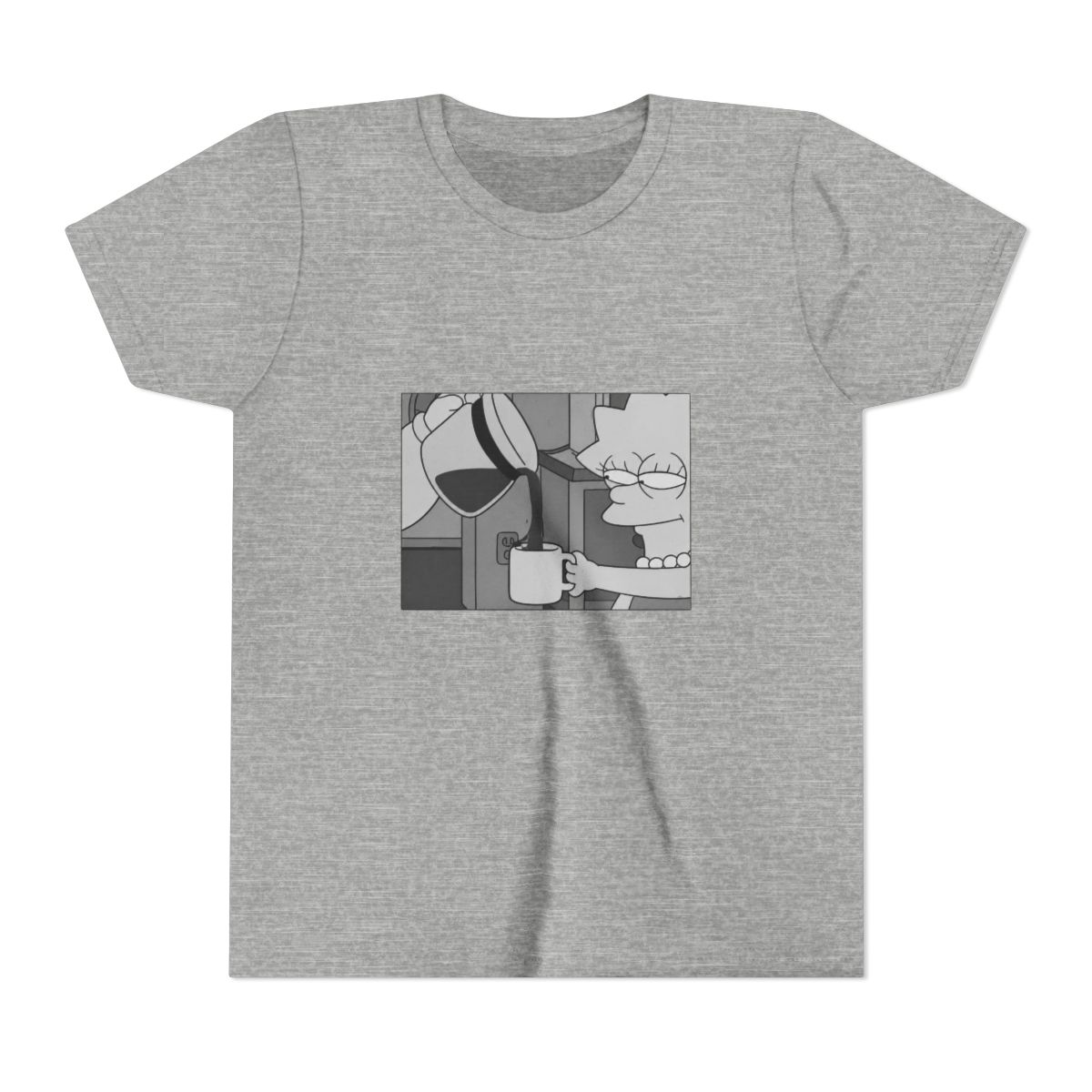 The Simpsons Lisa Coffee Kids T Shirt - alternate angle 3, merchandise