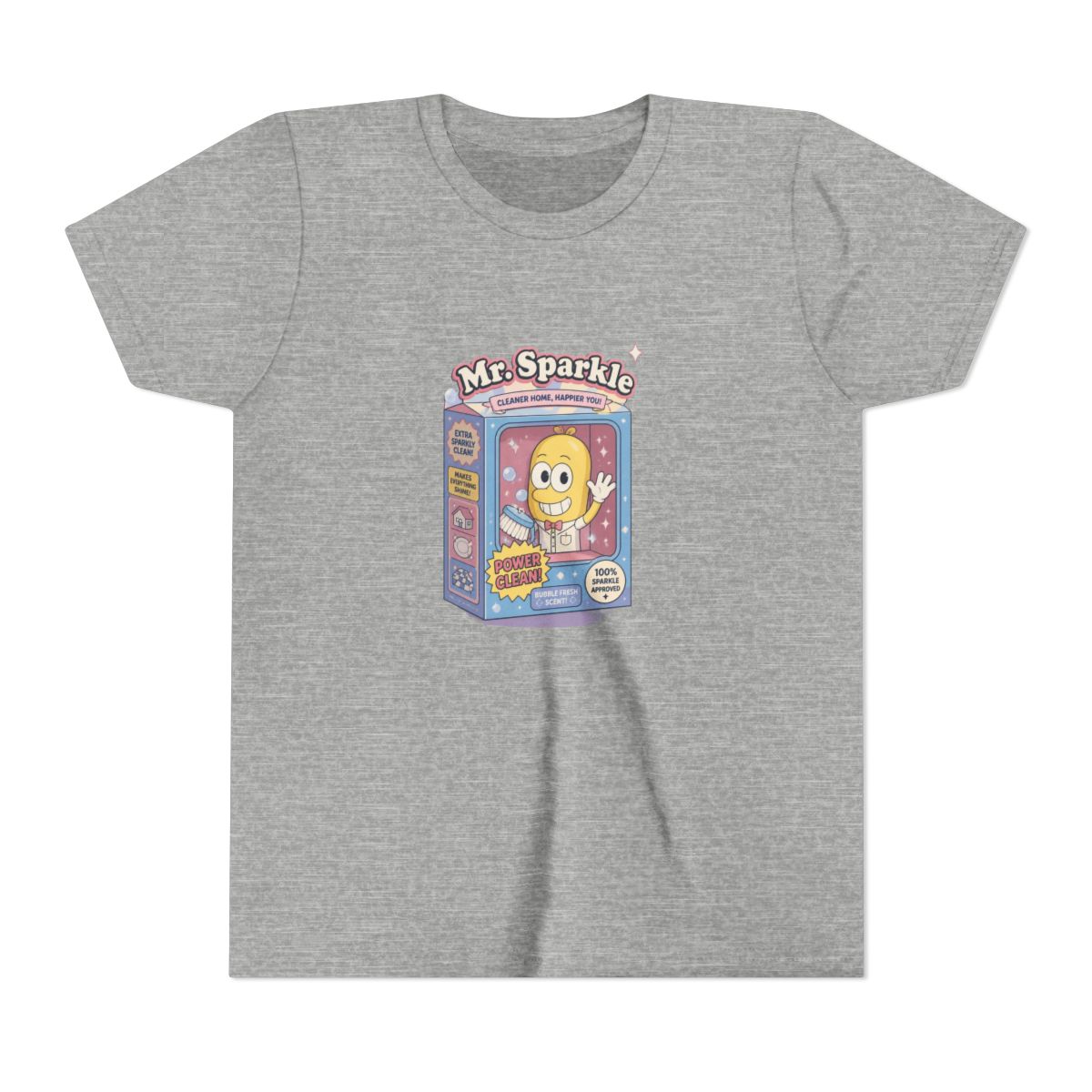 The Simpsons Mr. Sparkle Box Straight Fit Kids T Shirt - alternate angle 3, merchandise