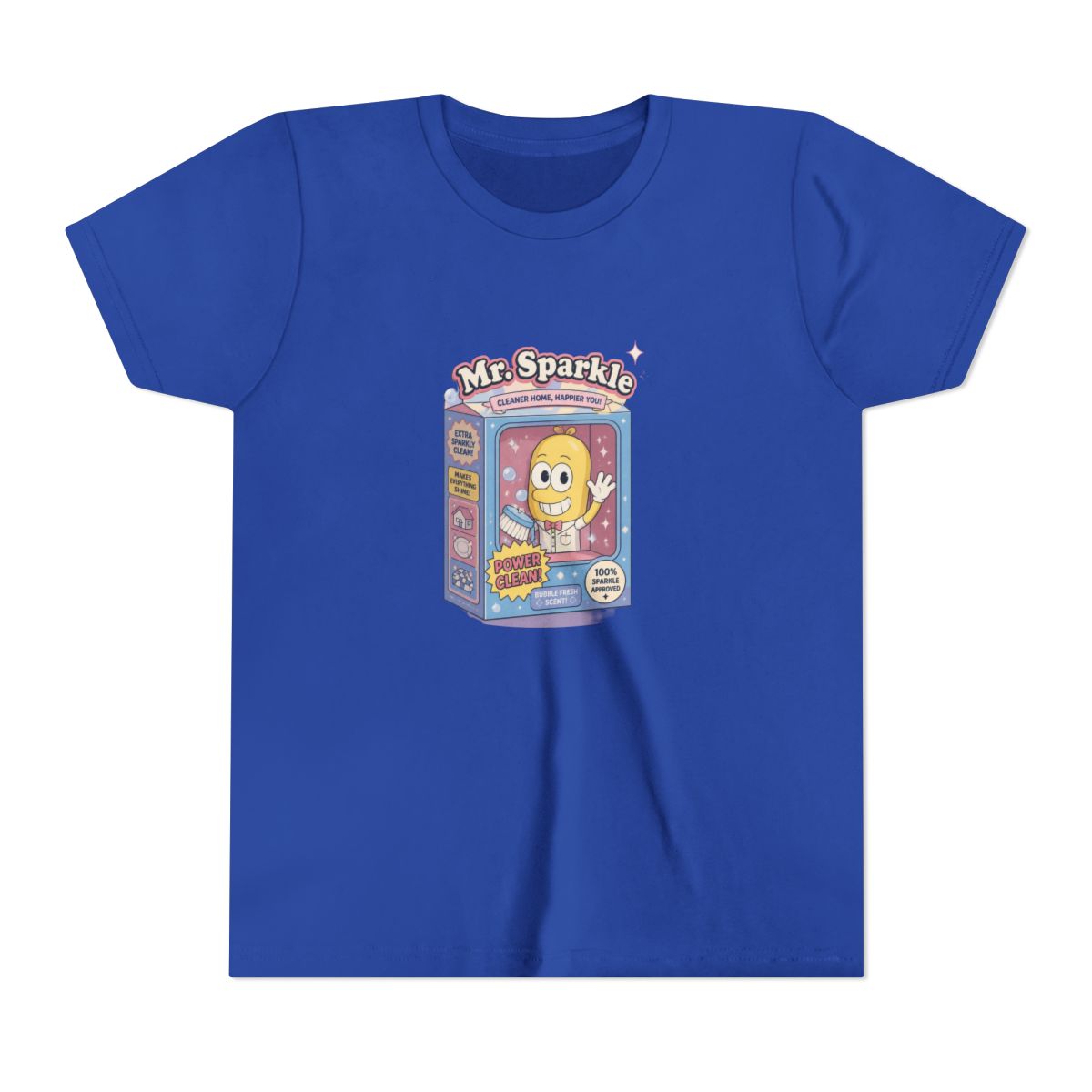 The Simpsons Mr. Sparkle Box Straight Fit Kids T Shirt - alternate angle 4, merchandise