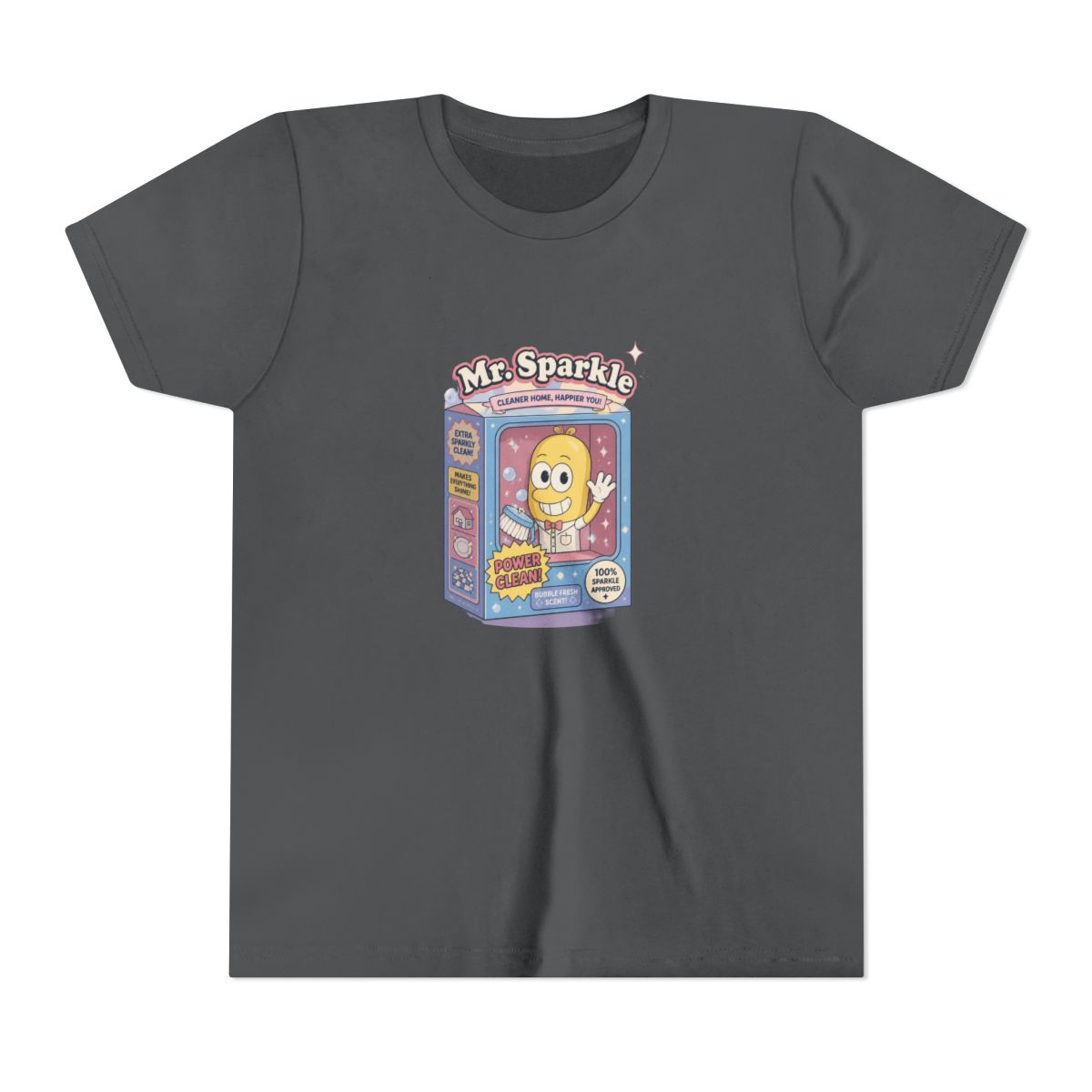 The Simpsons Mr. Sparkle Box Straight Fit Kids T Shirt - alternate angle 5, merchandise